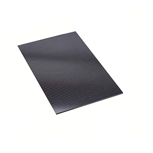 SOFIALXC 3K Carbonfaserplatte 100% Carbonplatte Laminatplatte Twill Mattiert,250x500mm,2.5mm