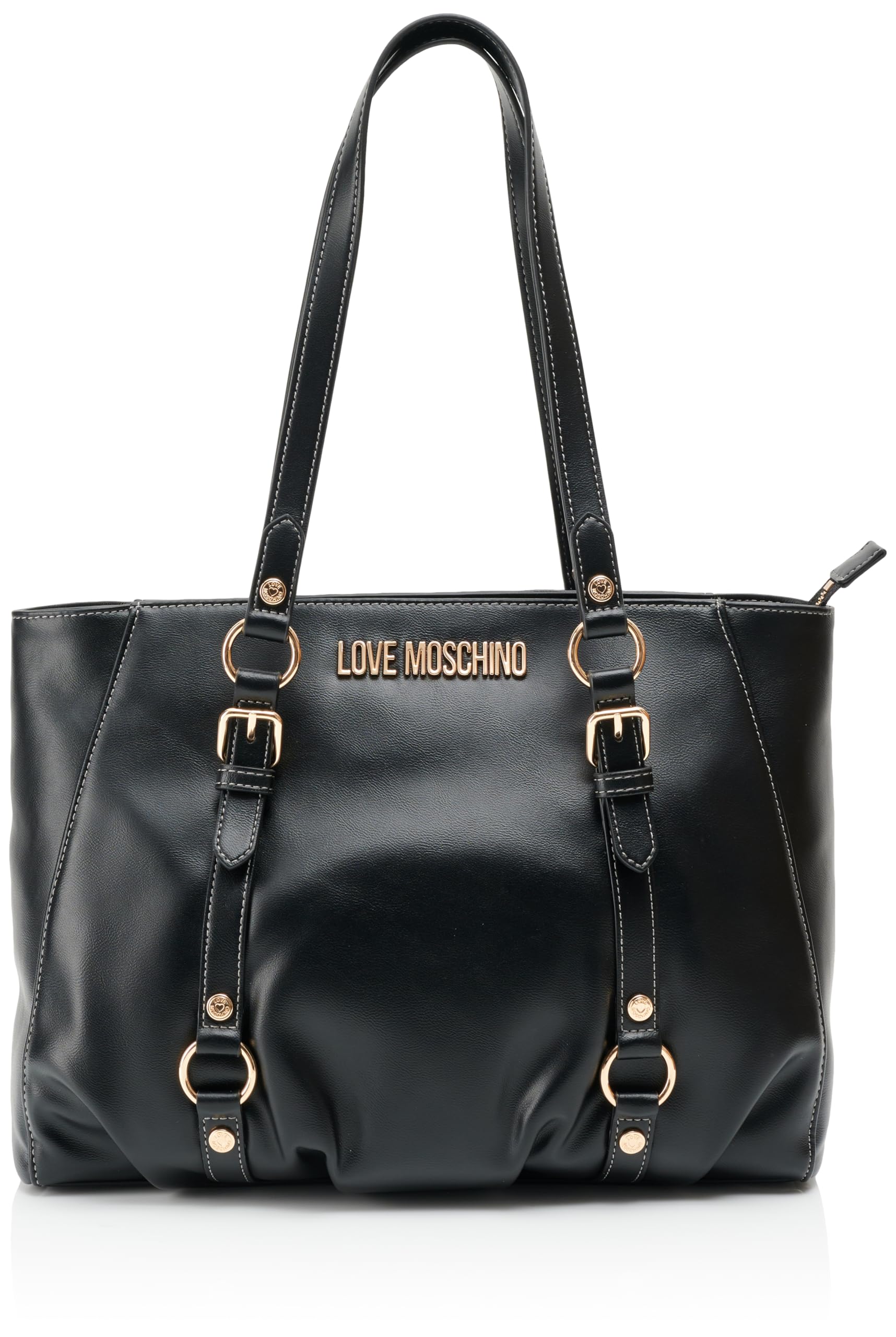 Love Moschino Damen Einkaufstasche, Schwarz