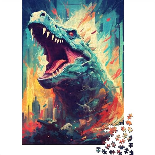 Deinosuchus Beast Puzzle für Erwachsene 1000 Teile für Erwachsene Schwierige Puzzles ganze Familie und die 75x50cm