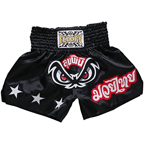 FLUORY Muay Thai Kampf-Shorts, MMA Shorts, Kleidung, Training, Käfig, Grappling, Kampfsport, Kickboxen, Shorts Kleidung