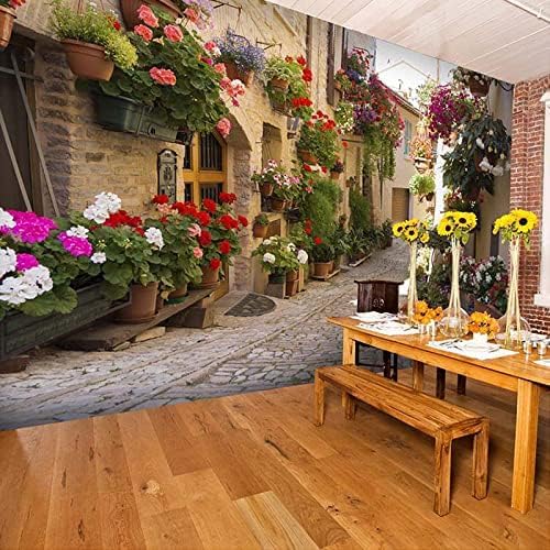 XLMING Bunte Blumen Restaurant 3D Tapete Home Dekoration Wohnzimmer Sofa Schlafzimmer Tv Hintergrund Wand-200cm×140cm