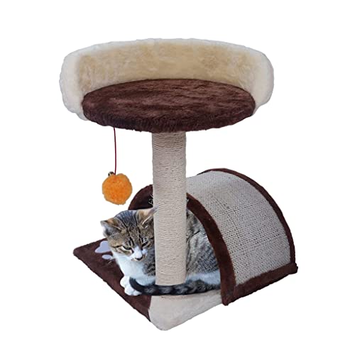 Katzenbaum Katzenhaus Katzenhaus Kratzbaum Katzenklettergerüst mit Sisalseil Katzenbett und Katzenbaum Interaktiver baumelnder Ball Katzenturm Kätzchen Möbel