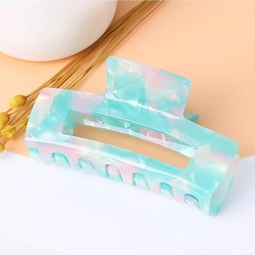 Haarklemmen, Clip-Haarspangen, Krallen-Clips, Haarspangen, Haarspangen for Frauen, Haarspangen for Frauen, große quadratische Leoparden-Haarspange, Haarklammer, Haar-Accessoires, Krabben-Haarnadel (1