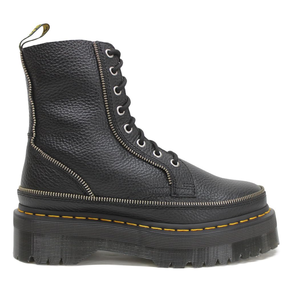 Dr. Martens Damen Jadon Zip Milled Nappa Leather Black Stiefel 41 EU