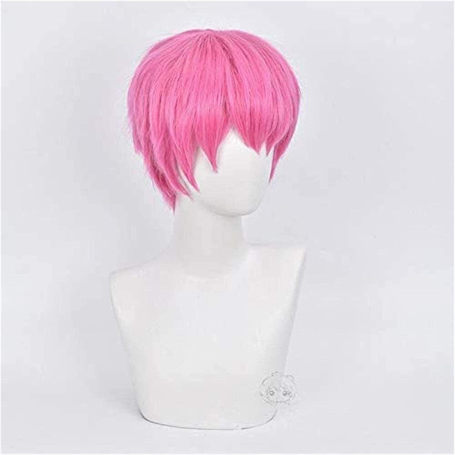 LINLINCD-Wig Anime Cosplay Anime Das katastrophale Leben von Saiki K. Saiki Kusuo Perücke Cosplay Kostüm Kurz Kunsthaar Halloween Party Rollenspiel Perücken KEEBON