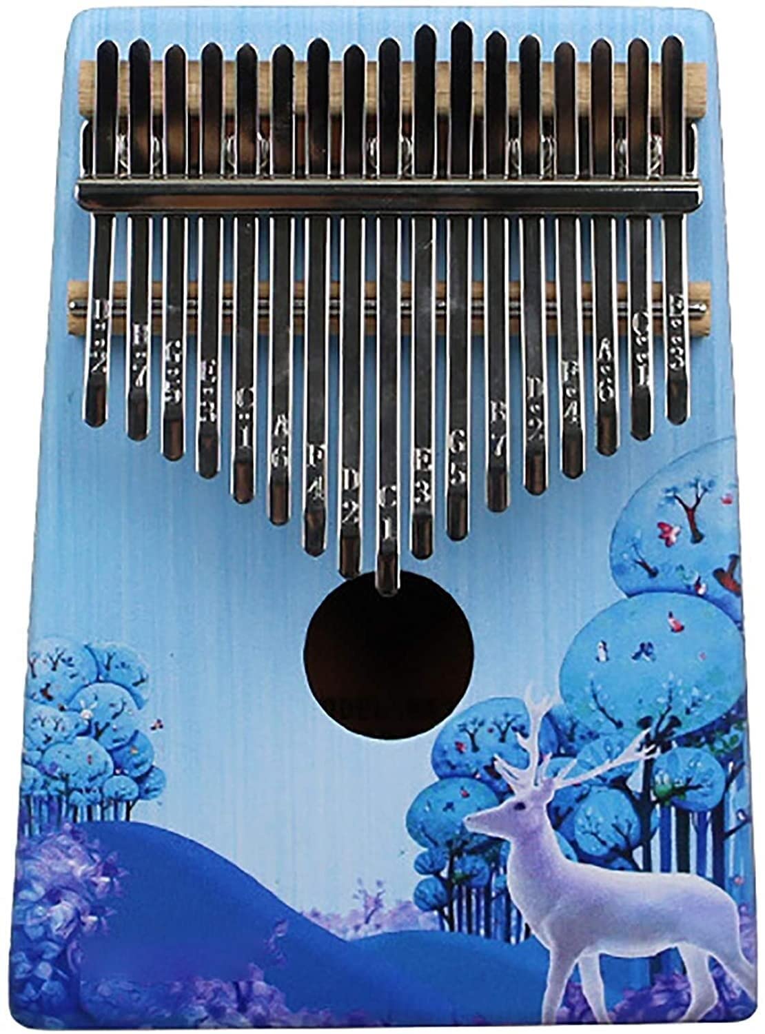 Kalimba Daumen-Qin, Daumenklavier, Fingerklavier | 17|| 21 Tasten Kalimba, traditionelles Musikinstrument, Taschen-Daumenfingerklavier, Mbira-Klavier for Musikliebhaber, (18 cm x 13 cm), 17 Noten F (F