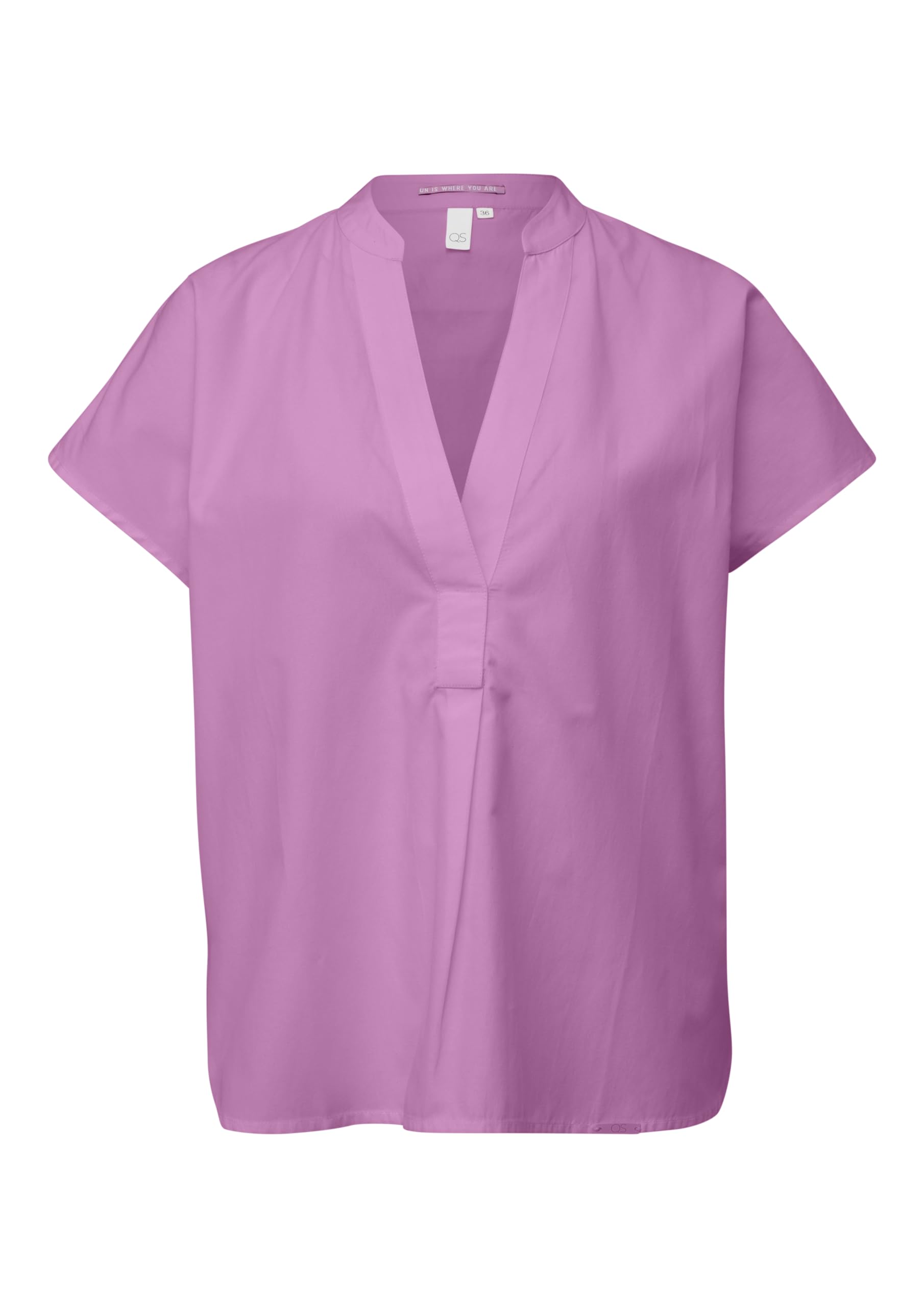 QS Damen 2146334 Bluse Kurzarm, Lilac 4721, 42