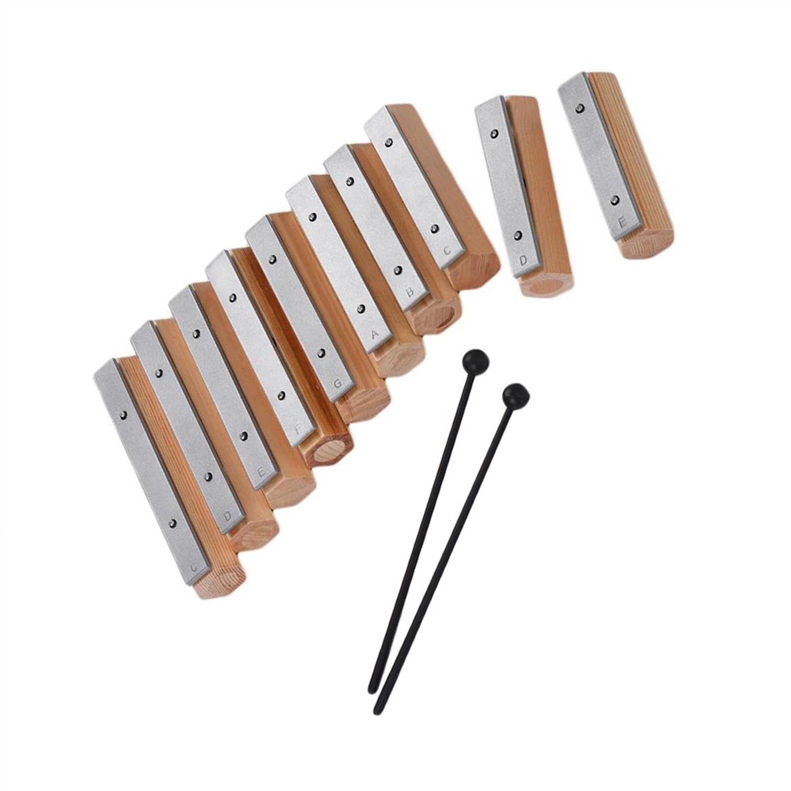 Glockenspiel Für Anfänger 10-Noten-Glockenspiel, getrenntes Design-Schlaginstrument für Musik-Rhythmus-Training