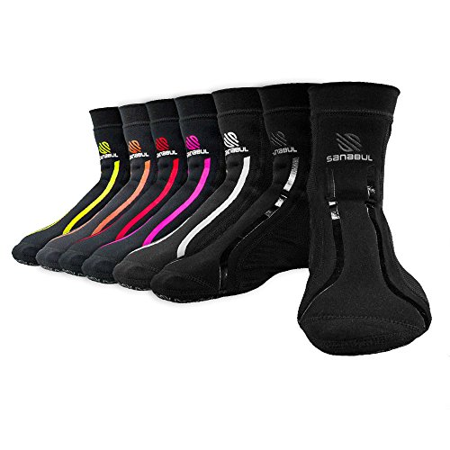 Sanabul Rutschfeste Socken für Damen und Herren, für MMA, Kickboxen, Wrestling, Pilates, Yoga, Schwarz, X-Small