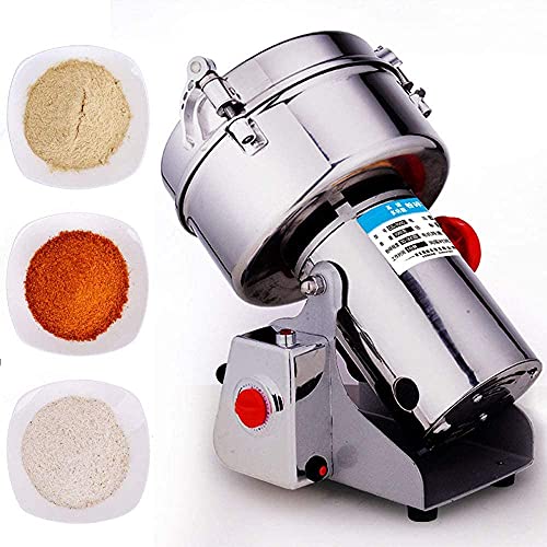 Vollautomatische Kaffeezubereitung Produkte 1000G Tragbare Getreidemühle Kräuterkorn Gewürz Müslimühle Mühle Mehl Pulver Maschine, 3 Klingen Timing Schleifmaschine High Speed Food