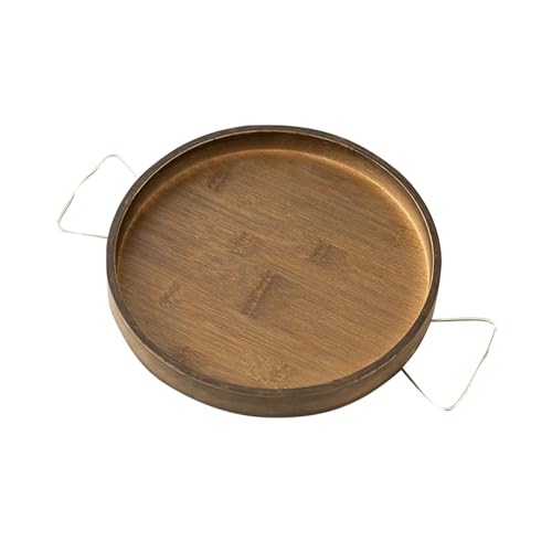 zhongqunli kleiner Couchtisch Sofa-Armlehne, aufsteckbares Tischtablett, Holz, faltbar, Couch-Armtablett, Sofatische, TV-Tisch, Beistelltische for Essen und Trinken ästhetischer Couchtisch(Round)