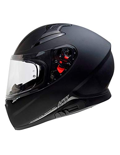 ON BOARD LEVEL HELMENTS Motorradhelm Level LFT1, Unisex, M, Schwarz matt