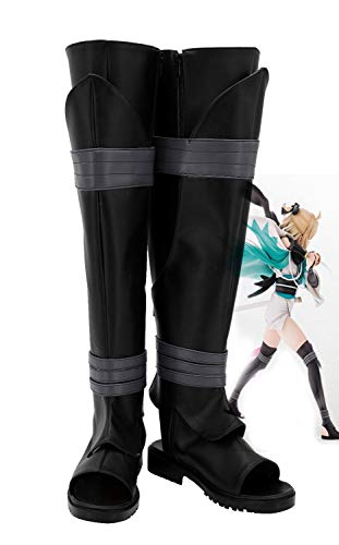 LINLINCD Cosplay wig Schicksal Grand Order Sabre Okita Souji Cosplay Schuhe Stiefel Halloween Karneval Maßgeschneidert jede Größe 43