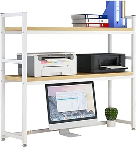 QYZUJIKL Desktop-Bücherregal Desktop-Bücherregal Schreibtisch Desktop-Speicher-Organizer Display-Regal Bücherregal, Holz und Metall Schreibtisch Lagerregal Display Rack