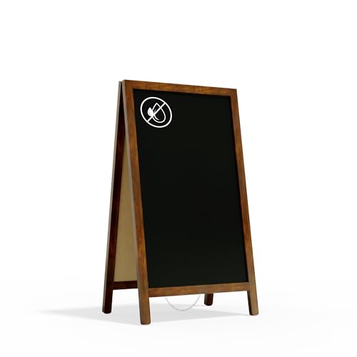 ALLboards Kundenstopper – lackierter Holzrahmen 78×44 cm, Kreidetafel, Restaurant-Tafel