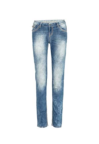 Cipo & Baxx Damen Jeanshose Denim Hose WD189A Blau W26 L32