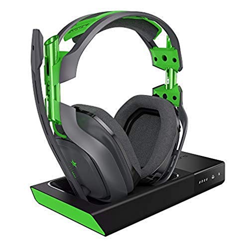 ASTRO Gaming A50 Headset (kabellos) + Basisstation mit Dolby 7.1 Surround Sound (kompatibel mit Xbox One, PC, Mac) grau/grün