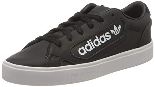 adidas Damen Sleek W Sneaker, Core Black/Crystal White/FTWR White, 36 2/3 EU