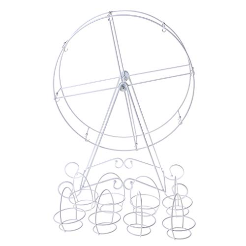 8 Cups Metal Rotating Ferris Wheel Cupcake Dessert Stand Cake Holder Display BirMöbel & Wohnen Feste & Besondere Anlässe Party & Eventdekoration!