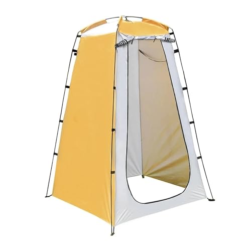 Camping Toilettenzelt Tragbares Pop-Up-Duschzelt, UV-Schutz, for Outdoor-Camping, Badezimmer, Umkleidekabine, Toilettenzelt for Camping am Strand(White)