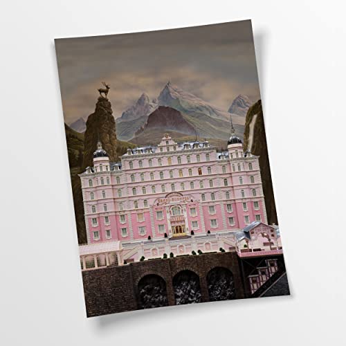 Artis Prints Poster (Baumwolle) Grand Budapest Hotel | Film - Plakat, Wandbild auf Keilrahmen gespannt - Klein bis XXL, Wohnzimmer - Flur - Dekoration