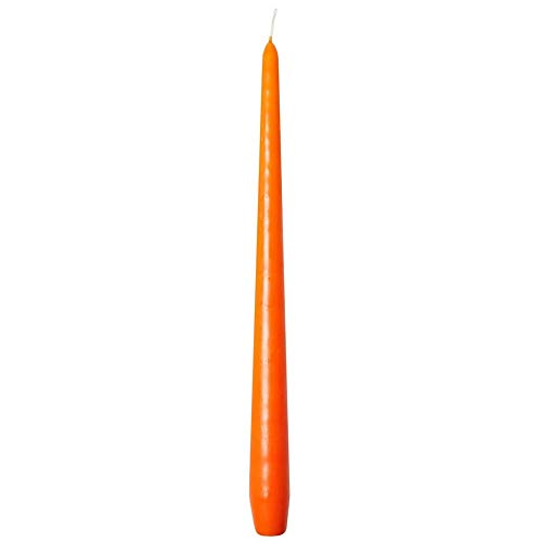 Premium Spitzkerzen Orange, Ø 22 x 280 mm, 24 Stück - Brenndauer ca. 10 Std.