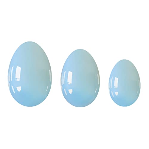 Natürlicher Kristall rau Yoni Egg 16 Arten Kristall-Massageball for Frauen Kegel-Übung Jade-, Jade-Eier (Color : Opal Eggs)