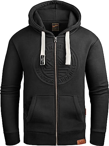 Grin&Bear Hoodie Herren Sweatshirt GEC601 Schwarz L