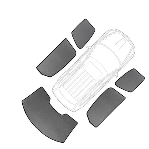 Auto-Sonnenschirm Für Q2 Für GA 2017-2023 Magnetischer Auto-Sonnenschutzschild Frontscheibenrahmen Vorhang Heckscheiben-Sonnenschutzvisier Frontscheibenabdeckung(5pcs)