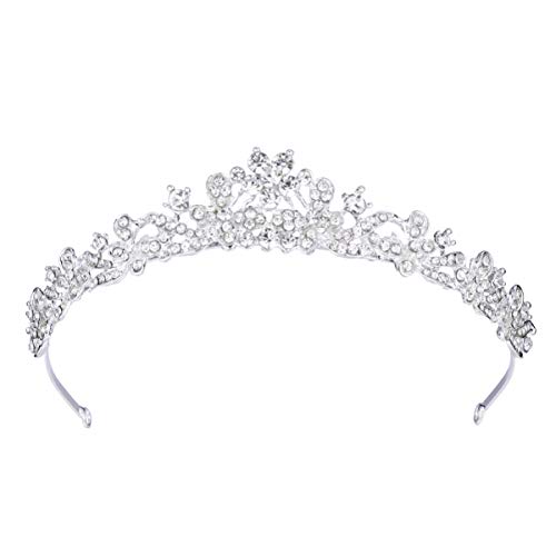 Diademe for Mädchen, 1 Stück Strass-Kristall-Tiara, Hochzeit, Brautkrone, Strass-Braut-Tiara, Kristall-Tiara-Krone for Frau, Hochzeit, Braut, Geburtstag, Party-Dekoration