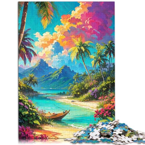 Puzzlespiel schöner Strand Puzzles für Erwachsene 1000 Puzzles Holzpuzzle Spielzeug Puzzles Lernspiele Stressabbau Puzzles 1000 Teile (50x75cm)