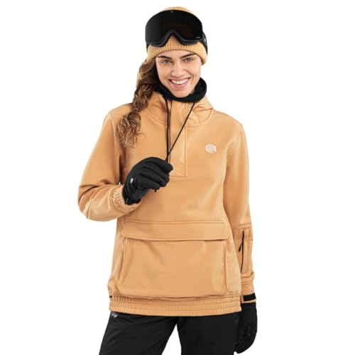 SIROKO - Snowboardjacke mit Kängurutasche für Damen W3-W Neuquén - M - Gelb