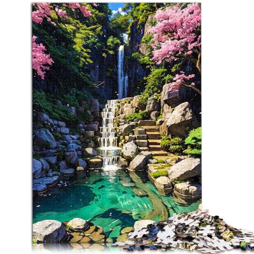 Puzzles als Geschenke im japanischen Stil, 1000 Teile, Puzzles aus Holz, Wanddekoration, einzigartige Geburtstags, 1000 Teile (50 x 75 cm)