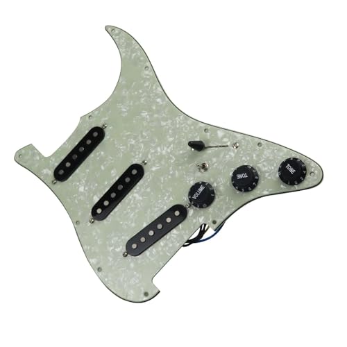 Standard-Pickguard-Tonabnehmer 7-Wege-Typ, voll bestücktes, vorverdrahtetes Schlagbrett, SSS-Single-Coil-Tonabnehmer, exquisites Set für E-Gitarre (Color : I)