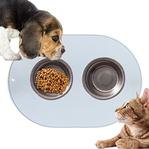 Lambo Haustier-Essmatte, Silikon-Haustiermatte zum Essen und Trinken, Sichere und geruchlose Futtermittel für Katzen, Hunde und andere Tiere