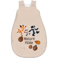 bebella vital Ganzjahresschlafsack Mama Fuchs & Papa Dachs Naturell