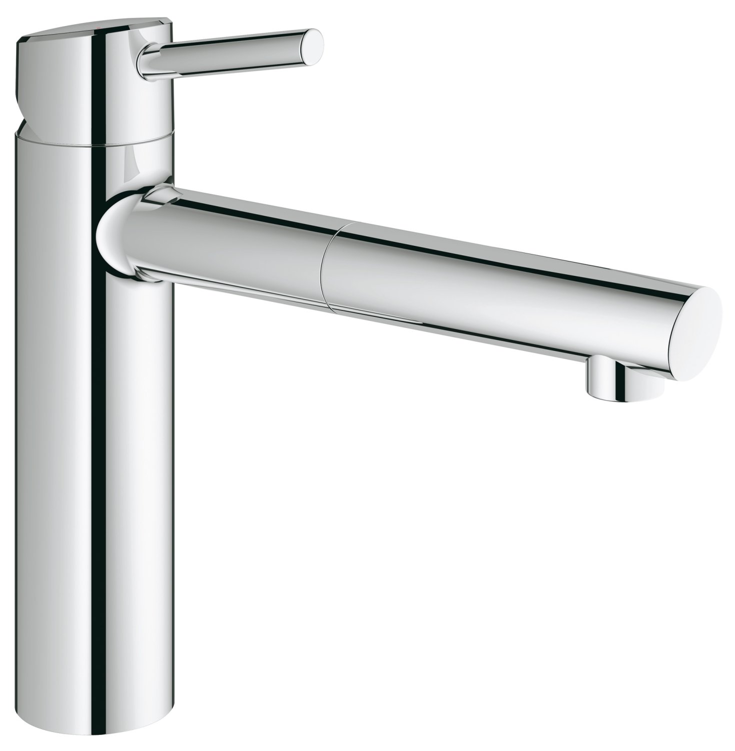 GROHE Concetto Küchenarmaturen - Einhand-Spültischbatterie (DN 15, mittelhoher Auslauf) chrom, 31129001