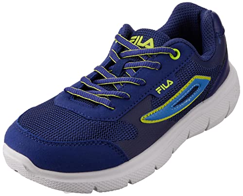 FILA Jumbler 2 Teens Laufschuh, Medieval Blue-Safety Yellow, 36 EU