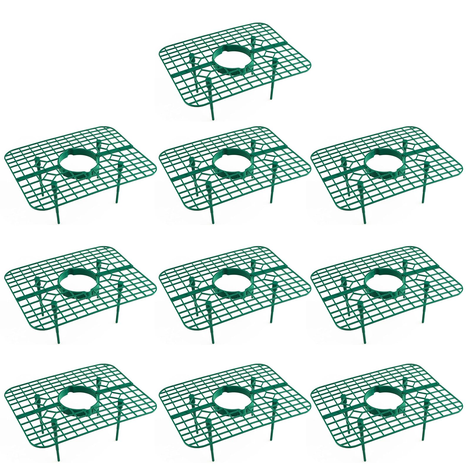 Erdbeerstütze, Erdbeer-Schutz, Stützständer, Erdbeer-Anbaurahmen zum Schutz von Erdbeeren, 10 Stück