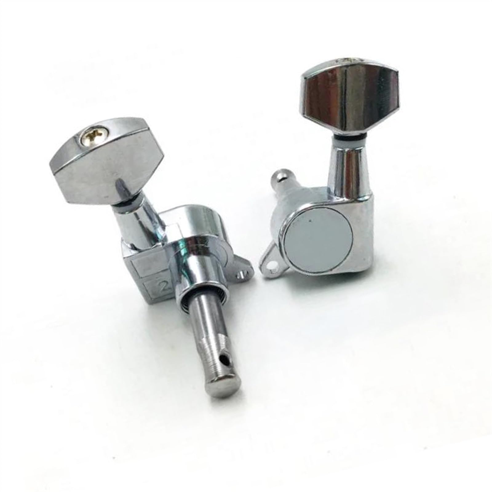 Strings Tuning Pegs Mechaniken Für Gitarre 3L 3R Silber langlebiger Stimmwirbel für E-Gitarren-Mechanik