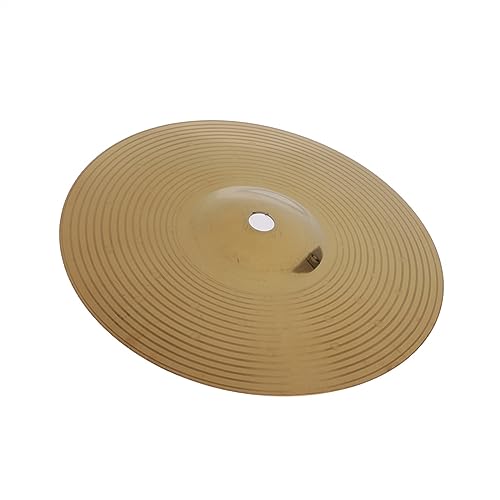 Übungsbecken Splash Becken Für Drum-Set-Zubehör Golden Zubehör für Schlaginstrumente (Color : 10inch)