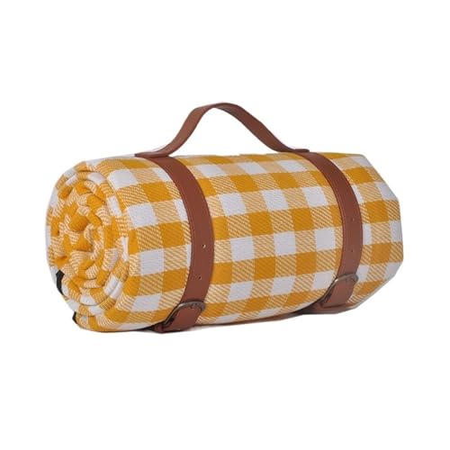 BFVAKBKYT Picknick-Reisedecke,Strand-Decke, Regenfeste Picknickmatte for den Außenbereich, Camping-Strandmatte, bunt, kariert, gestreift, rechteckige Schlafdecke, Wohnzimmerteppich(Style 1,150x200cm)