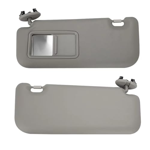 Sonnenschutz Für Toyota Für Auris Für Corolla 2010-2013 Auto Sonnenblende Mit Spiegel Grau Beige Links Rechts Seite Fahrer Beifahrerseite Innen Auto Sonnenschutz(Grey 1 Set)