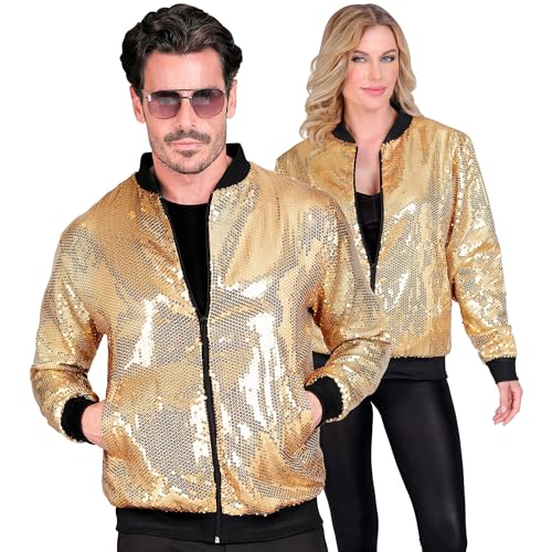 Widmann - Party Fashion Bomberjacke, Pailletten Jacke, Weste, Party Outfit, Disco