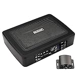 ISUDAR SU6901 Auto Aktiv-Untersitz subwoofer eingebaut Endstufe - Car HiFi Aktiv Woofer Aktiv Bass Schlank Metallhülle 150 Watt 6 * 9"