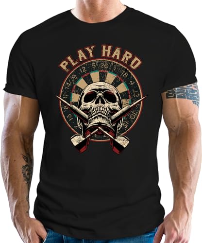 T-Shirt für den Dart Fan: Play Hard