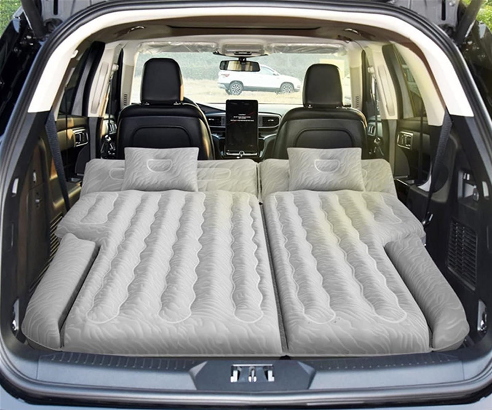 GLILAR Auto Luftmatratze 185 cm X 140 cm Aufblasbare SUV-Luftmatratze Campingautobett Doppel-SUV MPV Outdoor-Reise Tragbare Isomatte Luftbett Autozubehör