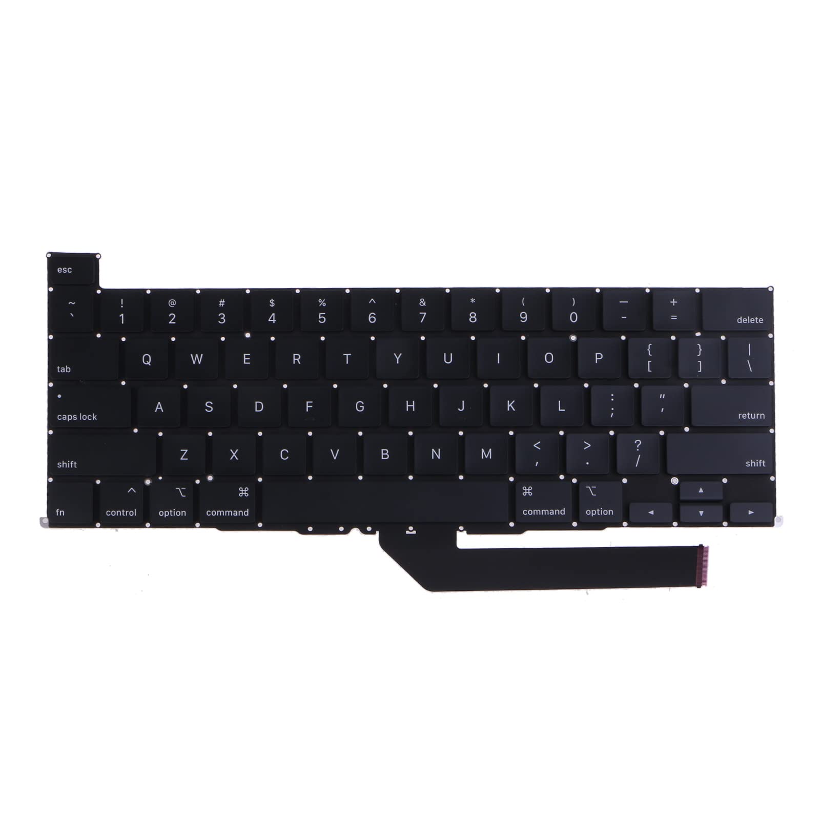 Bydezcon Gut getestete Laptop-Tastatur für 40,6 cm (16 Zoll) A2179 US-Layout-Tastaturen ohne Hintergrundbeleuchtung, Ersatz für A2141-Tastaturen A2141