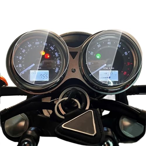 VLZUNO Motorrad Scratch Cluster Screen Dashboard Schutz Instrumentenfolie, for Triumph Bonneville T100 Bonneville T120 Thruxton R Armaturenbrett-Displayschutz(2 PCS)