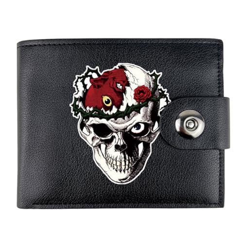 RYNDEX Berse-rk Anime-Geldbörsen, Karikatur Bild Gedruckt Portemonnaie Klein, PU-Leder Geldbörse Brieftasche Wallet(Color:Multicolor 3)